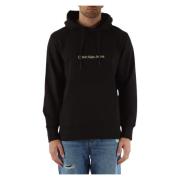 Katoenen hoodie met logoprint Calvin Klein Jeans , Black , Heren