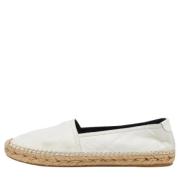 Pre-owned Leather flats Yves Saint Laurent Vintage , White , Dames