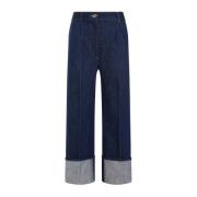 Rodeo Blue Denim Iconic Trousers Patou , Blue , Dames