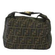 Pre-owned Canvas clutches Fendi Vintage , Green , Dames