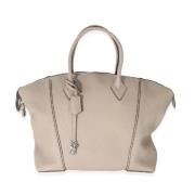 Pre-owned Leather handbags Louis Vuitton Vintage , Beige , Dames