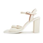 Klassieke blokhak sandalen - Beige Cesare Gaspari , Beige , Dames