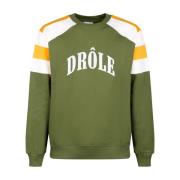 Sportieve Katoenen Sweatshirt in Groen, Crème, Geel Drole de Monsieur ...