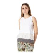 Mouwloze Top Le Tricot Perugia , White , Dames