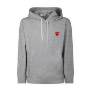 Grijze hoodie met diagonale zakken Comme des Garçons , Gray , Heren