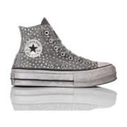 Handgemaakte Grijze Sneakers voor Vrouwen Converse , Gray , Dames