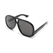 SL 652F Solace 001 Sunglasses Saint Laurent , Black , Dames