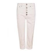 Stijlvolle Broek Dondup , White , Dames