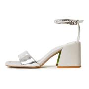 Block Heeled Sandals Cesare Gaspari , Gray , Dames