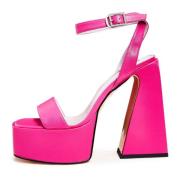 Roze High-Heeled Elegance Sandalen Cesare Gaspari , Pink , Dames