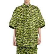 Logo Print Oversized Shirt Vetements , Multicolor , Heren