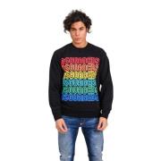 Zwarte Sweatshirt Cool Fit Dsquared2 , Black , Heren