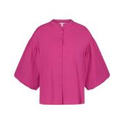 Blouse met knoopsluiting en flared mouwen Fabienne Chapot , Pink , Dam...