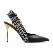 Pumps met monogram Balmain , Black , Dames