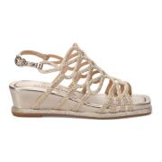 Gouden Sandalen Elegant Comfortabel Voetbed Alma EN Pena , Beige , Dam...