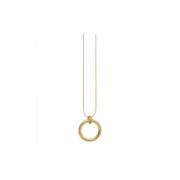 Verstelbare Chunky Ring Ketting Goud Dansk Copenhagen , Yellow , Dames