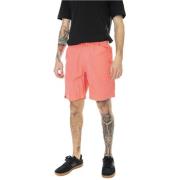 Rode Bermuda Shorts Heren Adidas , Red , Heren