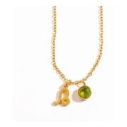 Peridot Leo Zodiac Ketting Goudkleurig Dansk Copenhagen , Yellow , Dam...