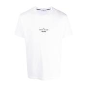 Bianco T-Shirt Stone Island , White , Heren