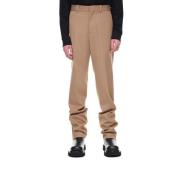 Slim Fit Bruine Broek Botter , Brown , Heren