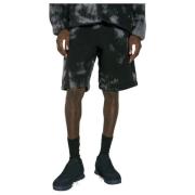 Fleece Bermuda Shorts Y-3 , Black , Heren