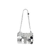 Zilveren Nano Tas - Schouderband Paco Rabanne , Gray , Dames