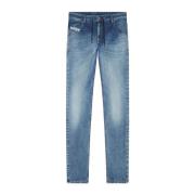 Slim-Fit Denim Broek Diesel , Blue , Heren