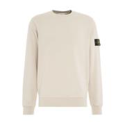 Veelzijdige Sweater met Afneembare Logo Patch Stone Island , Beige , H...