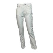 Slim Fit Witte Dames Jeans Stretch Denham , White , Heren