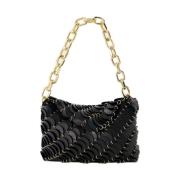 Leather handbags Paco Rabanne , Black , Dames