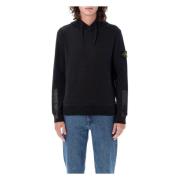 Gedrukte mouw hoodie Stone Island , Black , Heren