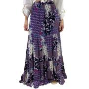 Gedrukte Maxi Rok in Violet Ba&Sh , Multicolor , Dames