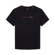 Aston Martin Hybrid T-shirt Hackett , Black , Heren