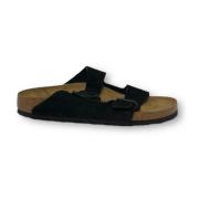 Arizona Zwarte Sandalen Birkenstock , Black , Heren