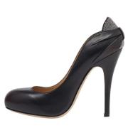 Pre-owned Leather heels Valentino Vintage , Black , Dames