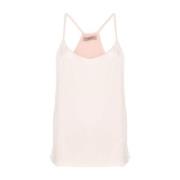 Roze Satijnen Cupcake Strap Top Twinset , Pink , Dames