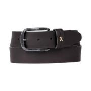 Ceintuur Zwart Riem Petrol , Black , Heren