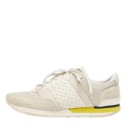 Pre-owned Leather sneakers Bottega Veneta Vintage , White , Heren