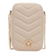 Gewatteerde Mini Tas Carlo Colucci , Beige , Dames