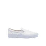 Klassieke Slip-On Leren Sneakers Vans , White , Heren