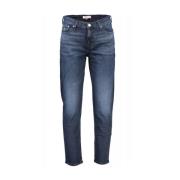 Donker Denim Straight Leg Jeans Tommy Jeans , Blue , Heren