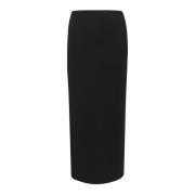 Elegante Maxi Rok Zwart Gestuz , Black , Dames