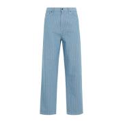 Blauwe Menard Pant Carhartt Wip , Blue , Heren