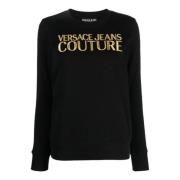 Stijlvolle Sweaters Collectie Versace Jeans Couture , Black , Dames