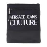 Stijlvolle Tassen Collectie Versace Jeans Couture , Black , Heren