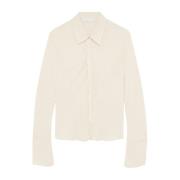 Essential Soft Shirt Patrizia Pepe , Beige , Dames