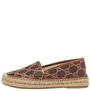 Pre-owned Leather espadrilles Gucci Vintage , Brown , Dames