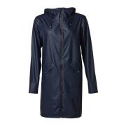 Stijlvolle regenjas met capuchon Danwear , Blue , Dames