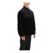 Barocco Silhouette Fleece Jas Versace , Black , Heren