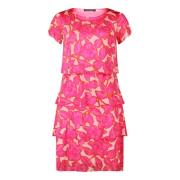 Bloemenjurk met gelaagde mouwen Betty Barclay , Pink , Dames